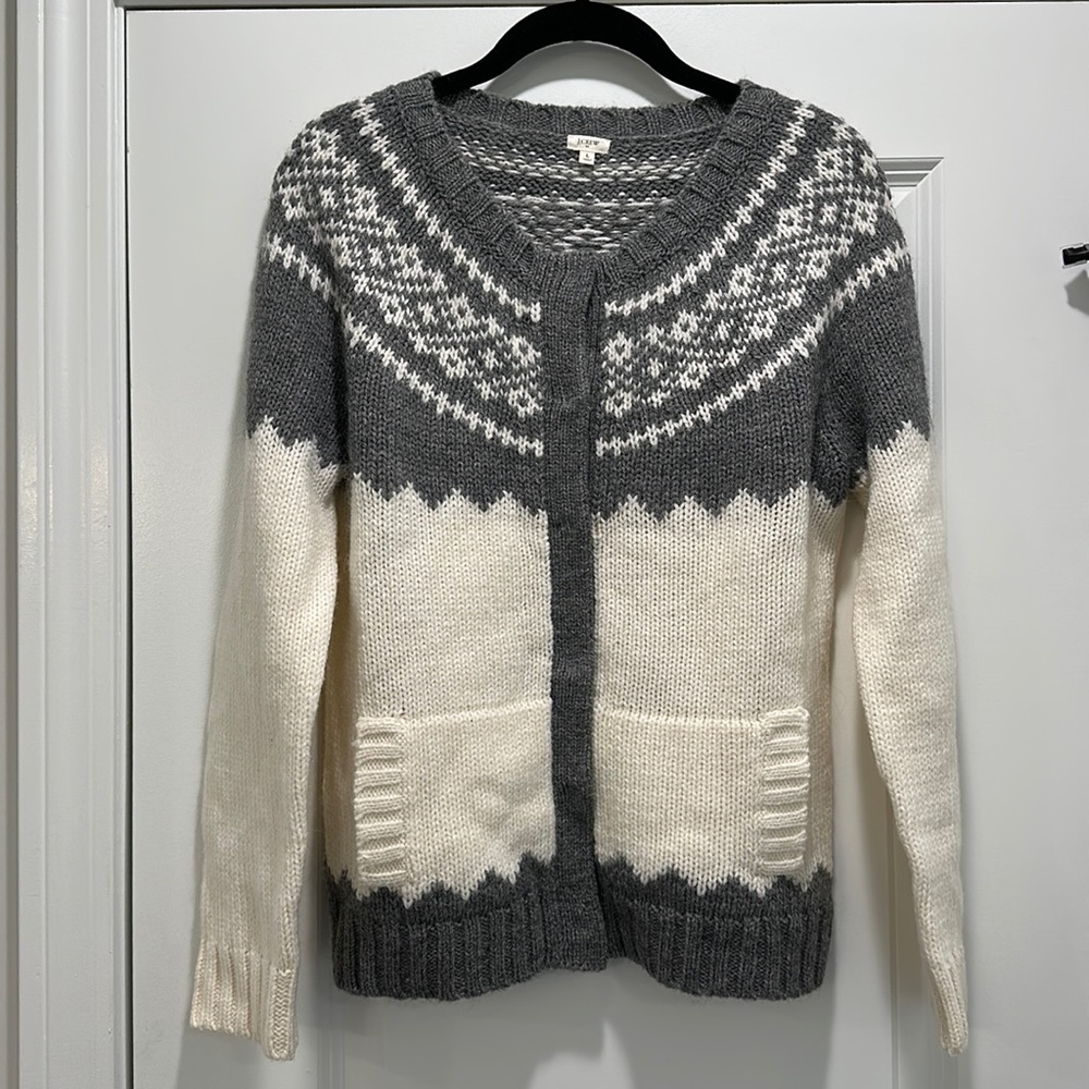 J Crew snap closure cardigan